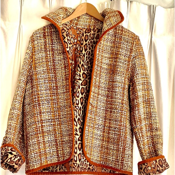 Tweed / Leapord Jacket - Picture 2 of 6